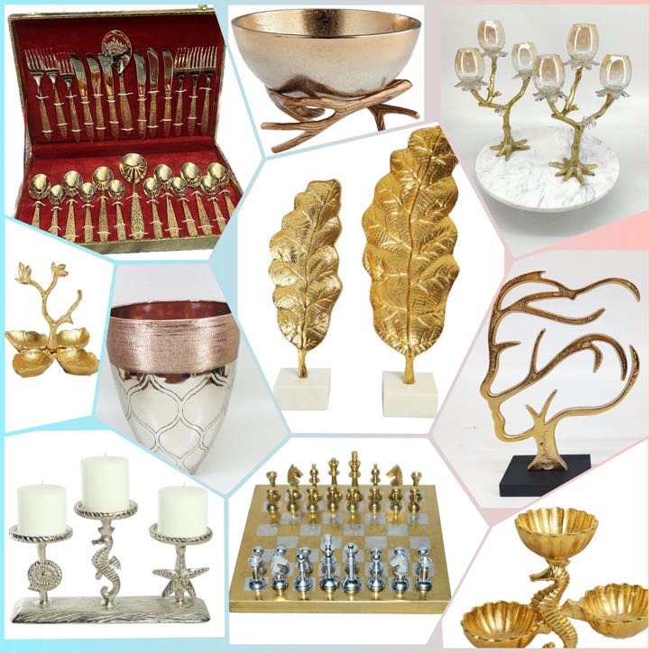 Add Glamour to Your Home Decor with Decorative Metal Items – Shataj Art ...