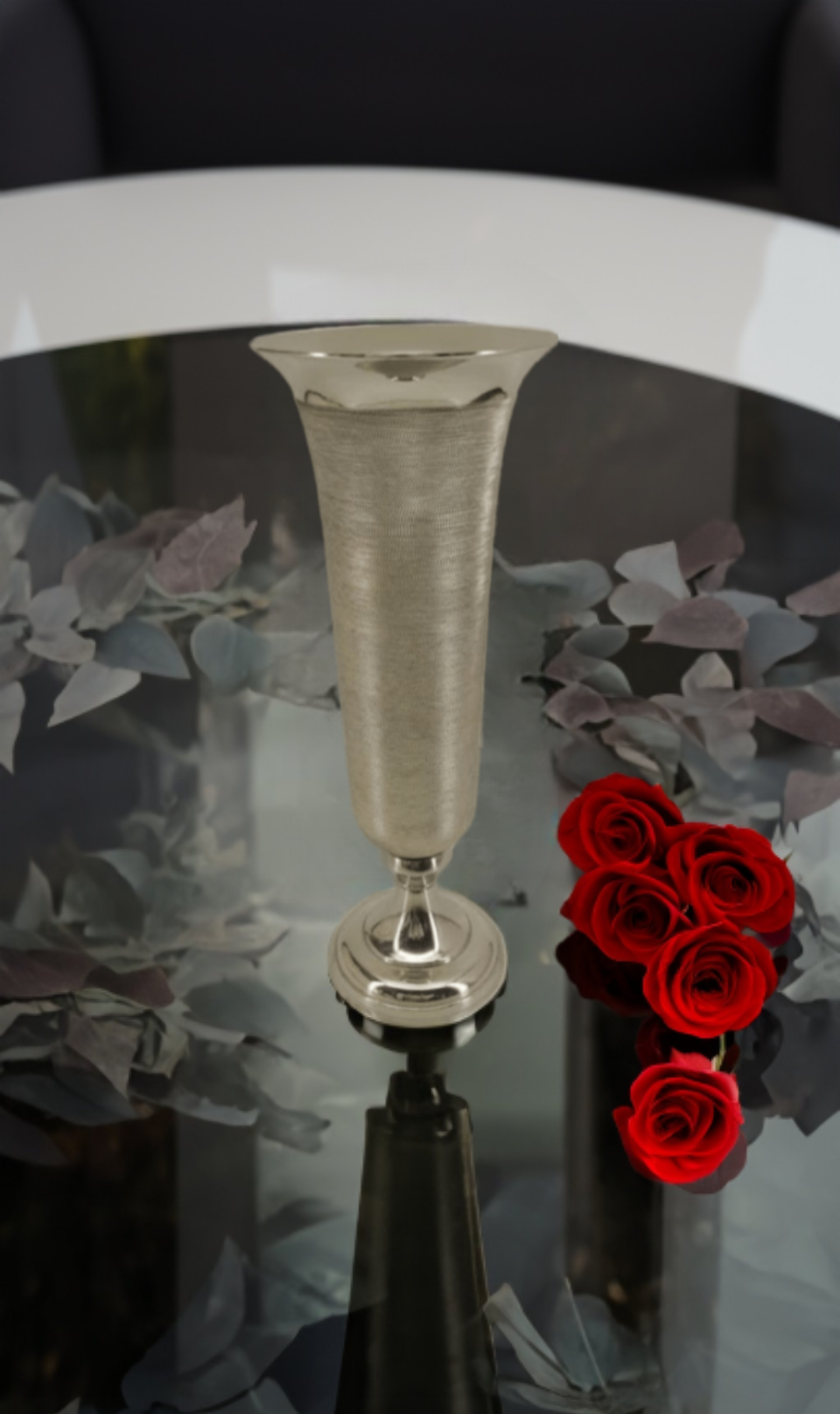 Shataj Decorative Aluminum Floor Vase - Travel Style