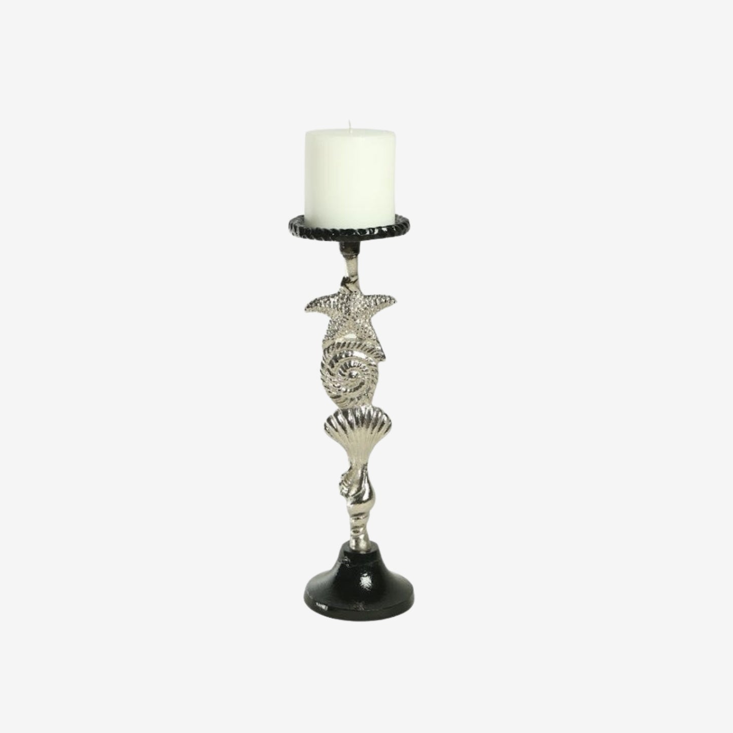 Shataj Decorative Seashore Starfish Aluminum Candlestand