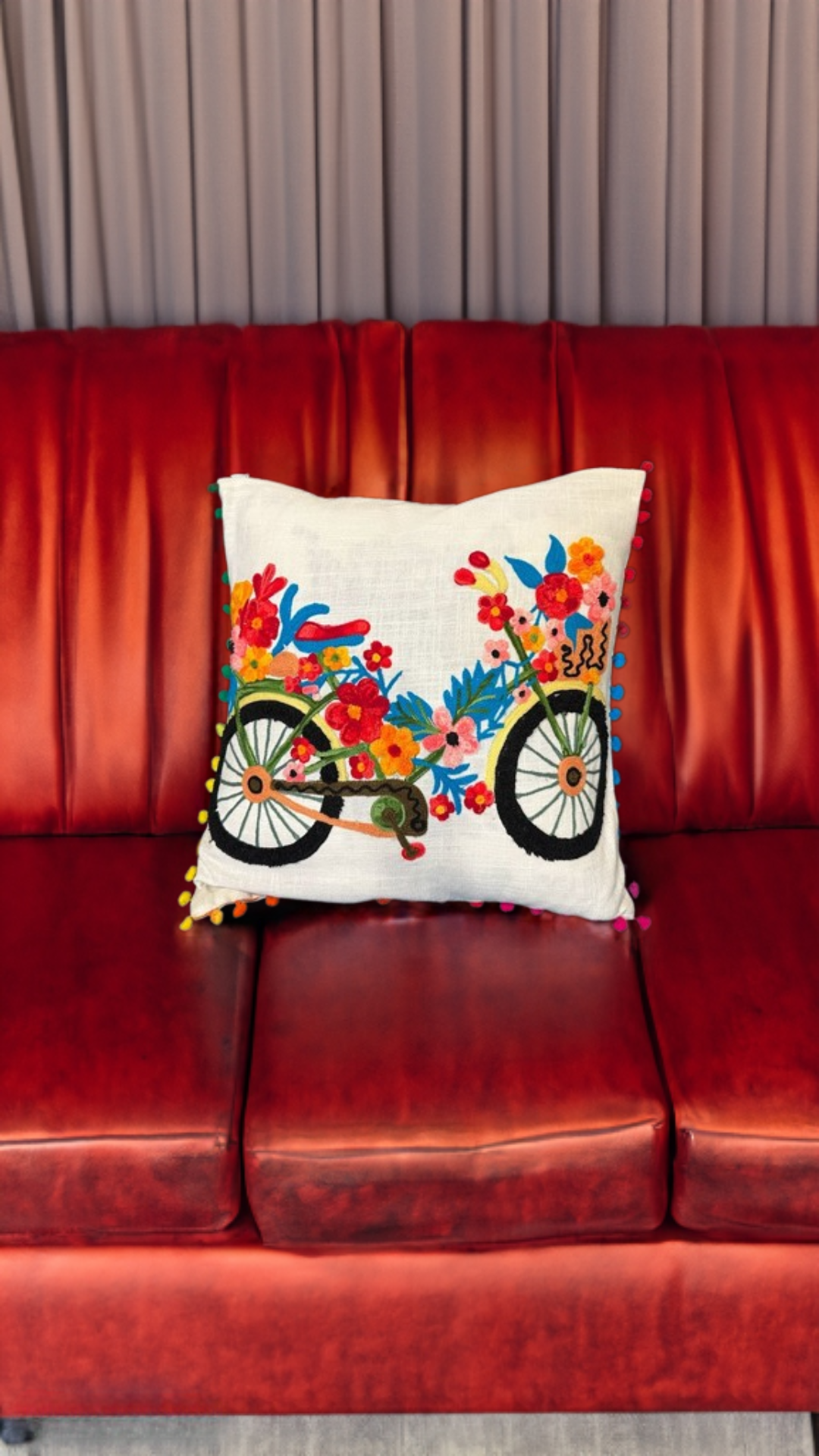 Shataj Decorative Pillow covers with beautiful machine embroidery