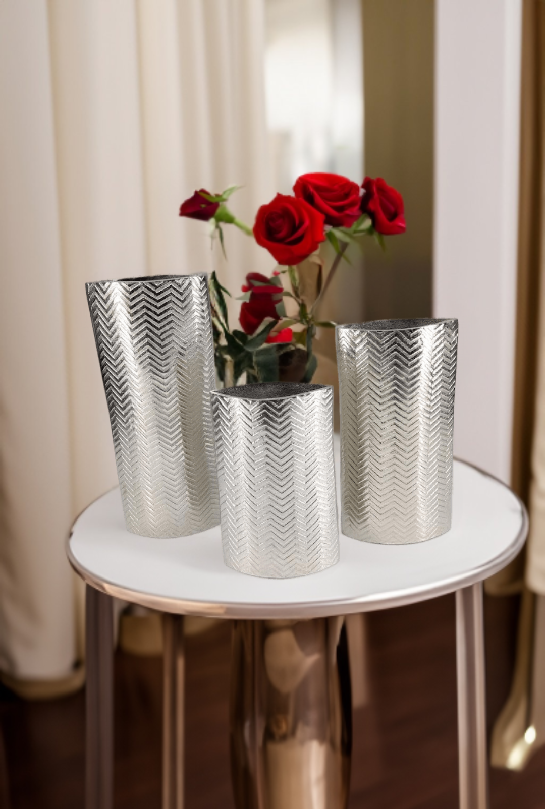 Shataj Decorative Aluminum Flower Vase