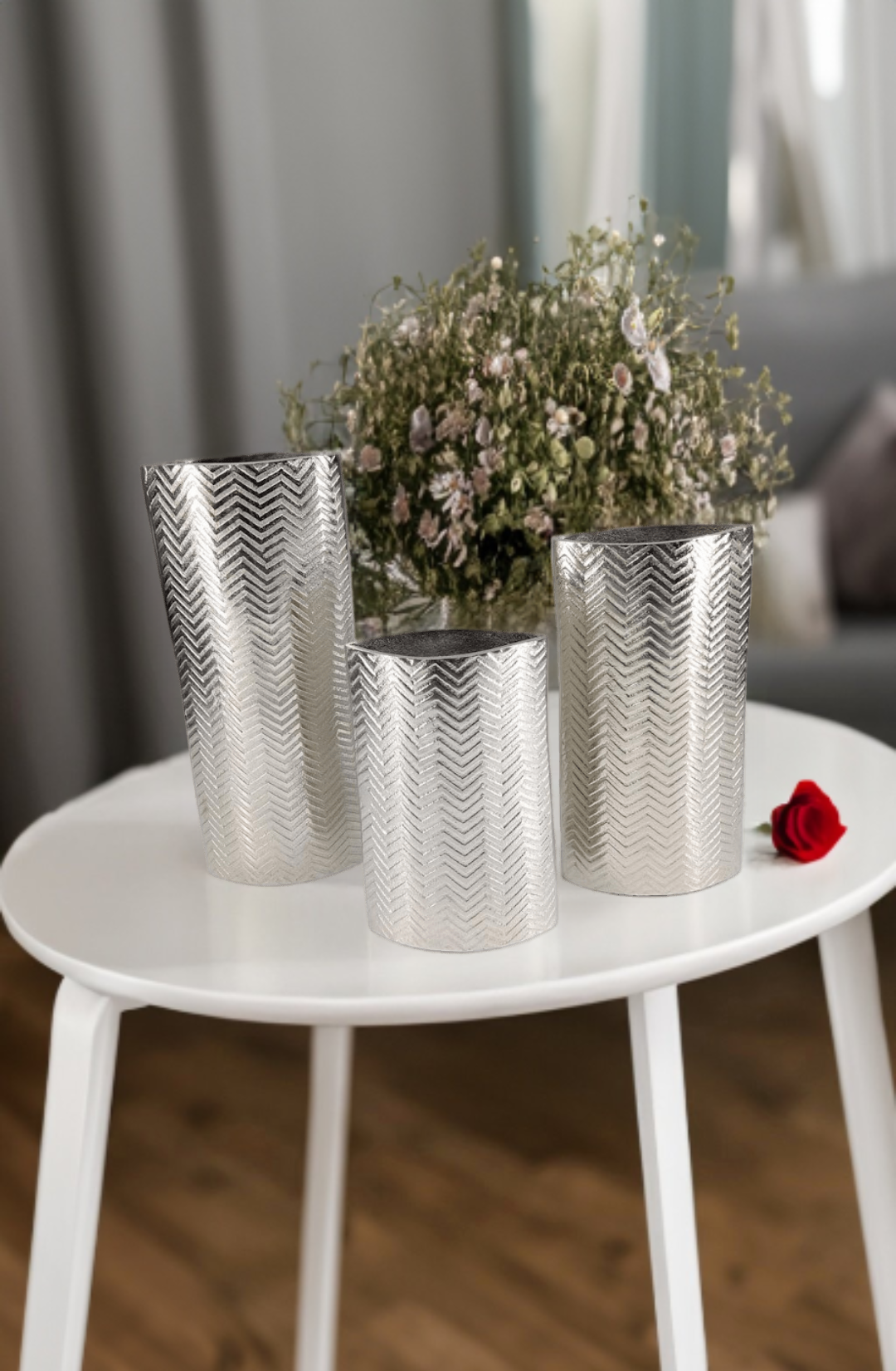 Shataj Decorative Aluminum Flower Vase