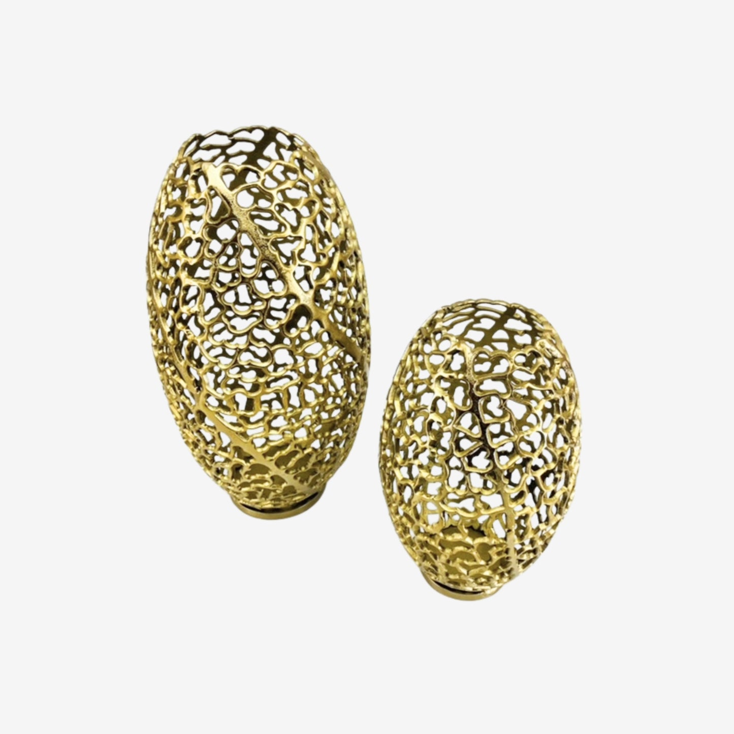 Shataj Decorative Aluminum Floor Gold Vase