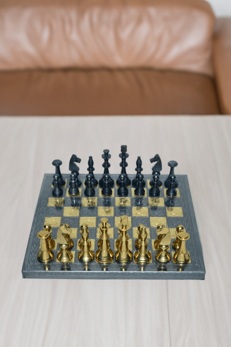 Shataj Premium Designer Brass Chess Board