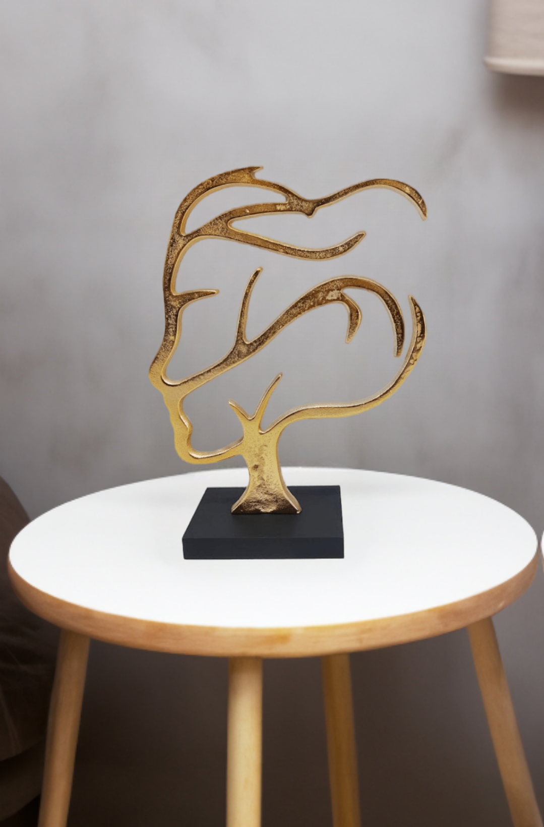 Shataj Decorative Aluminum Sculpture in gold finish