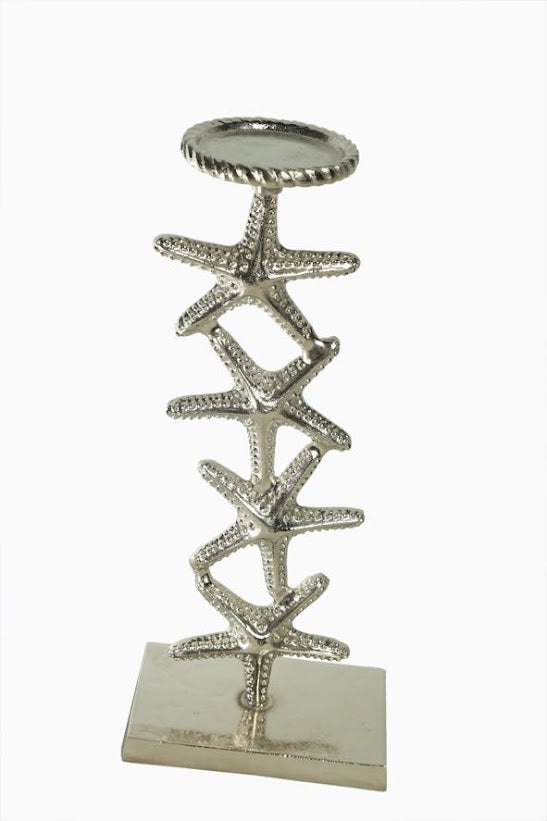 Shataj Decorative Starfish Aluminum Candlestand