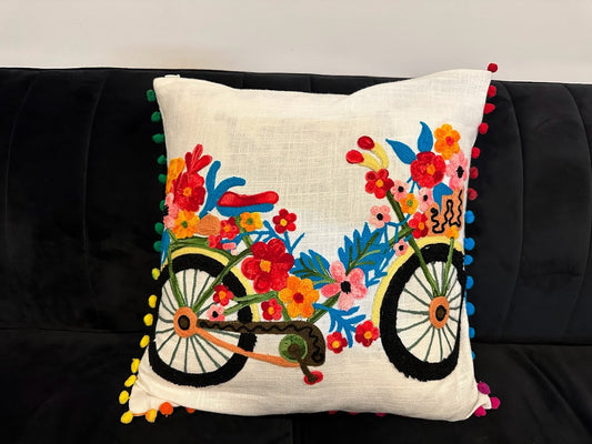 Shataj Decorative Pillow covers with beautiful machine embroidery