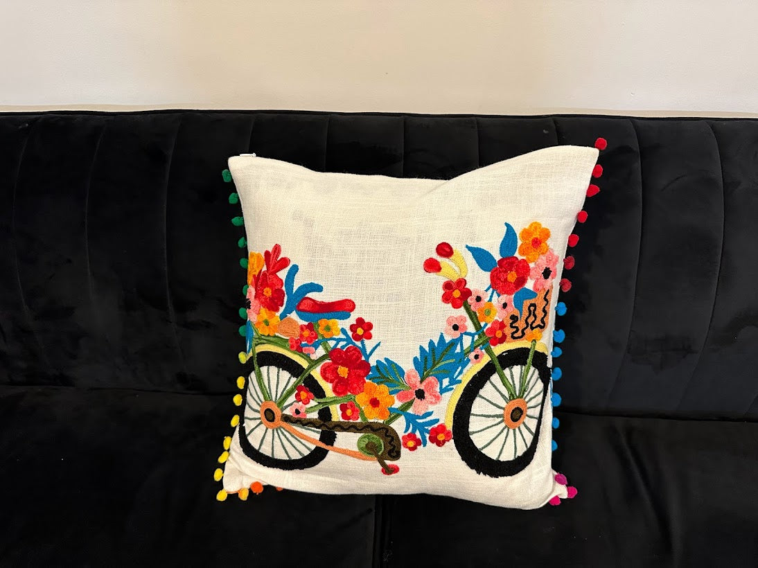 Shataj Decorative Pillow covers with beautiful machine embroidery