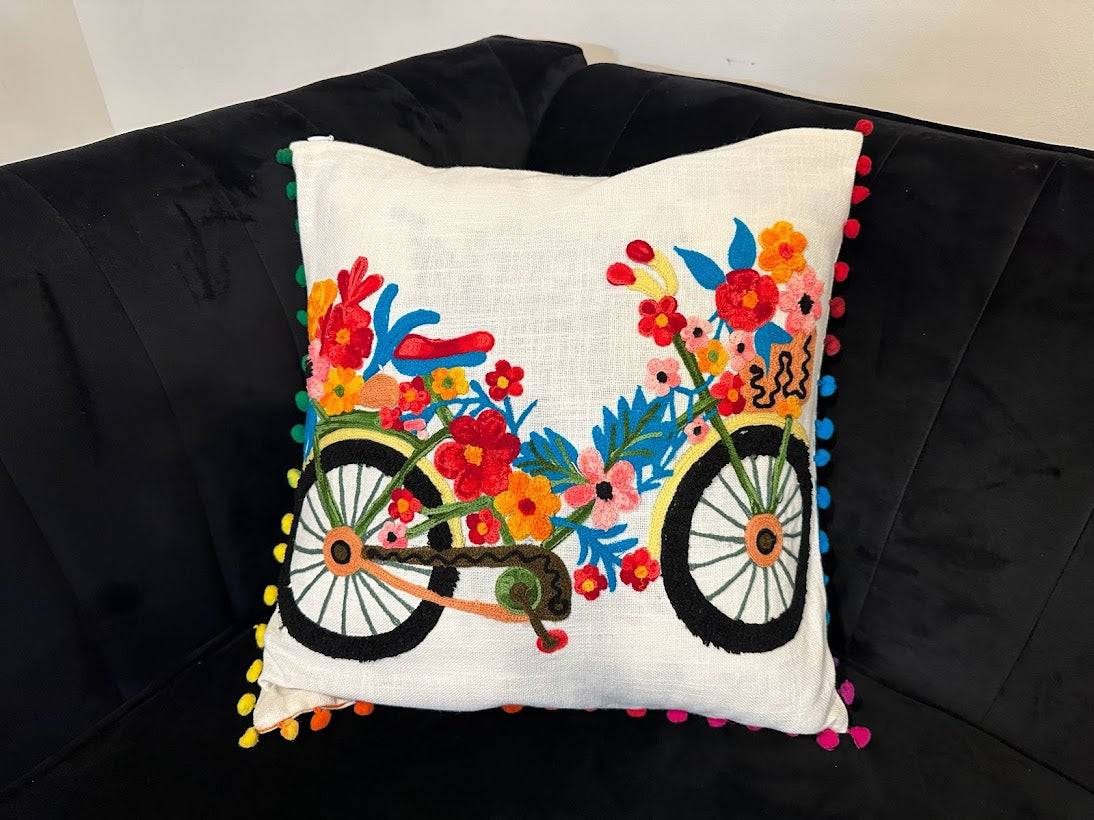 Shataj Decorative Pillow covers with beautiful machine embroidery