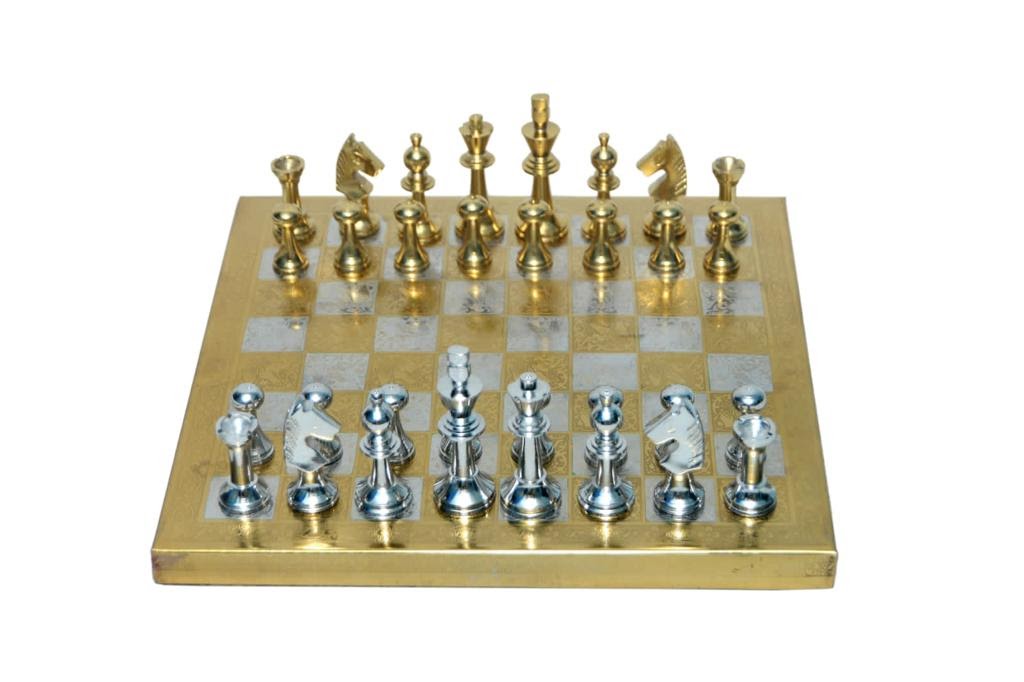 Shataj Premium Designer Brass Chess Board